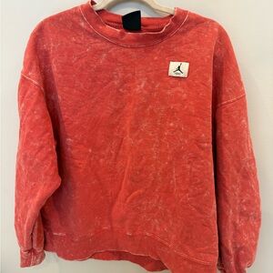 Jordan Oversized Fit Red Sweatshirt